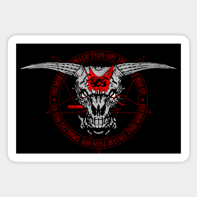 Icon of Sin Sticker by jaredBdesign